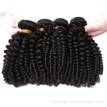 Raw Virgin Burmese Curly Hair Bundle Pineapple Curly Hair Mongolian Kinky Afro Curly Wave Human Hair Extension For Black Women